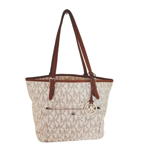 MICHAEL KORS SIGNATURE JET SET TOTE BAG - Picture 3 of 9